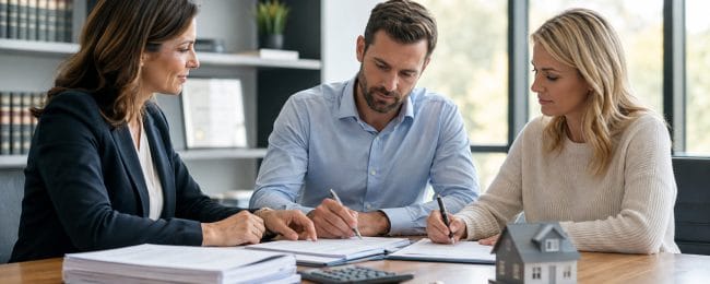 Documenting a property settlement with family lawyer